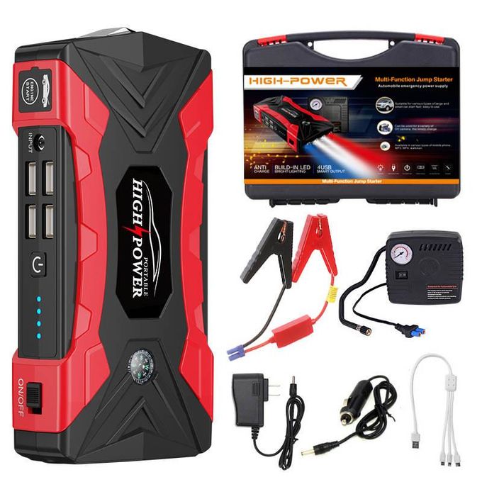 HIGH POWER EMERGENCY JUMP STARTER AND TYRE INFLATOR