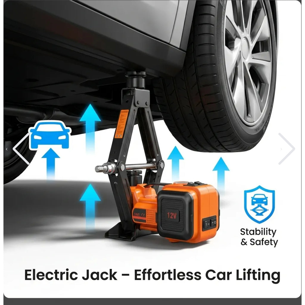 5T ELECTRIC CAR JACK+ TIRE WRENCH