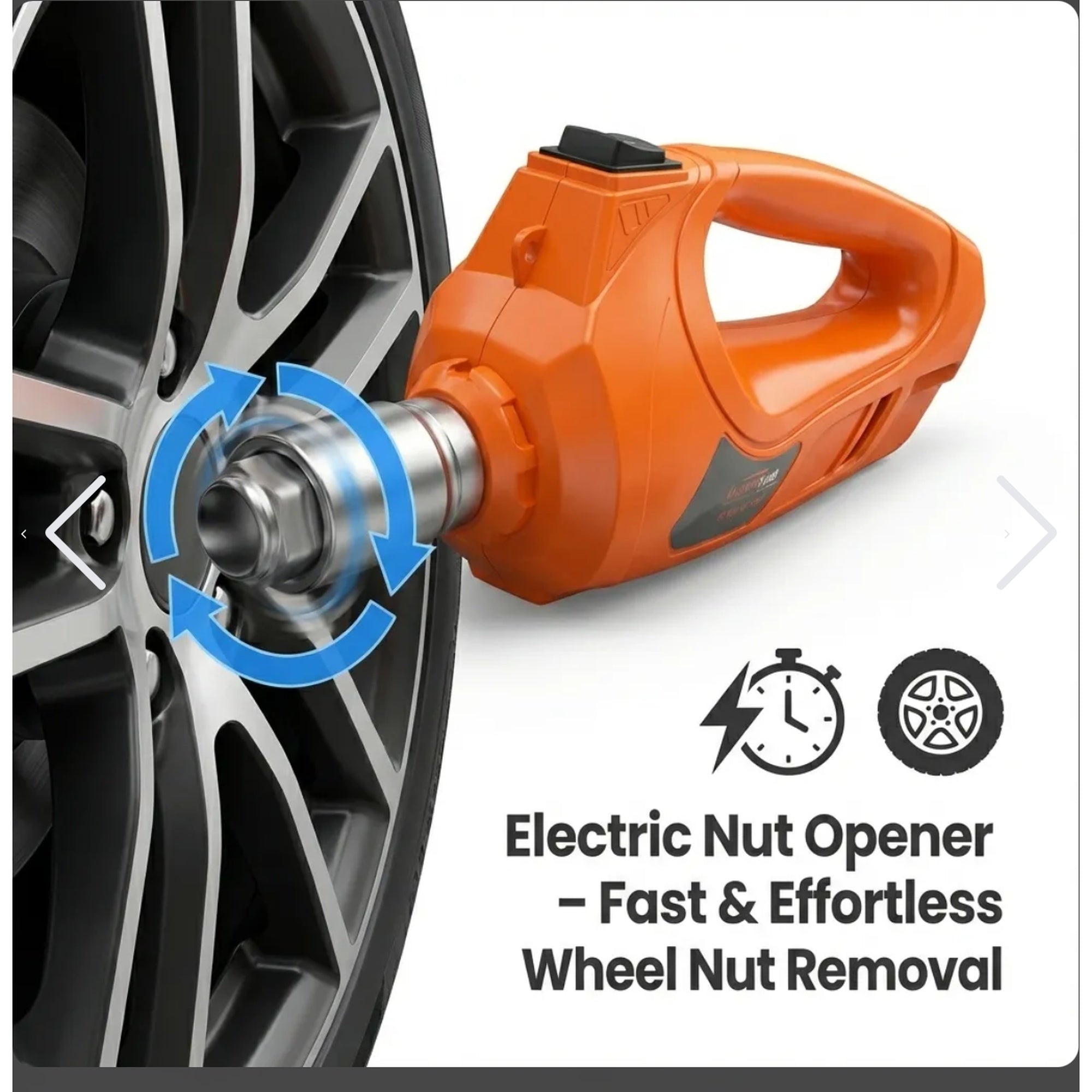 5T ELECTRIC CAR JACK+ TIRE WRENCH
