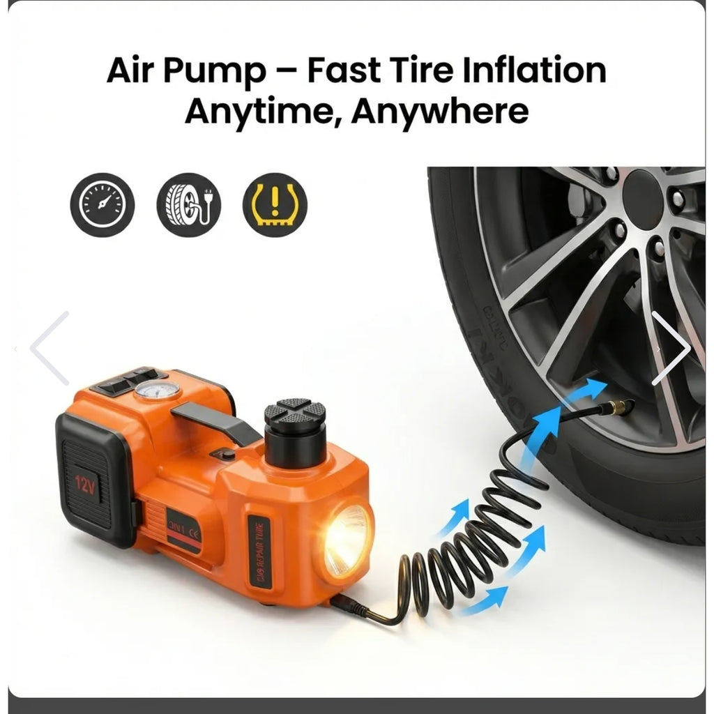 5T ELECTRIC CAR JACK+ TIRE WRENCH